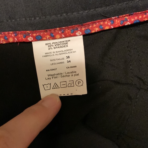 Mens grey dress pants, waist 38, length 34 -EUC - Picture 3 of 3